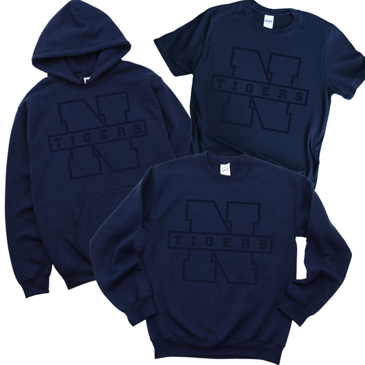 Northport Tigers - Navy on Navy | Pulaski Road Spiritwear Fundraiser | LI Spirit & Sports Apparel