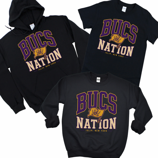 Bucs Nation - Black | Sherwood Elementary Spiritwear Fundraiser | LI Spirit & Sports Apparel