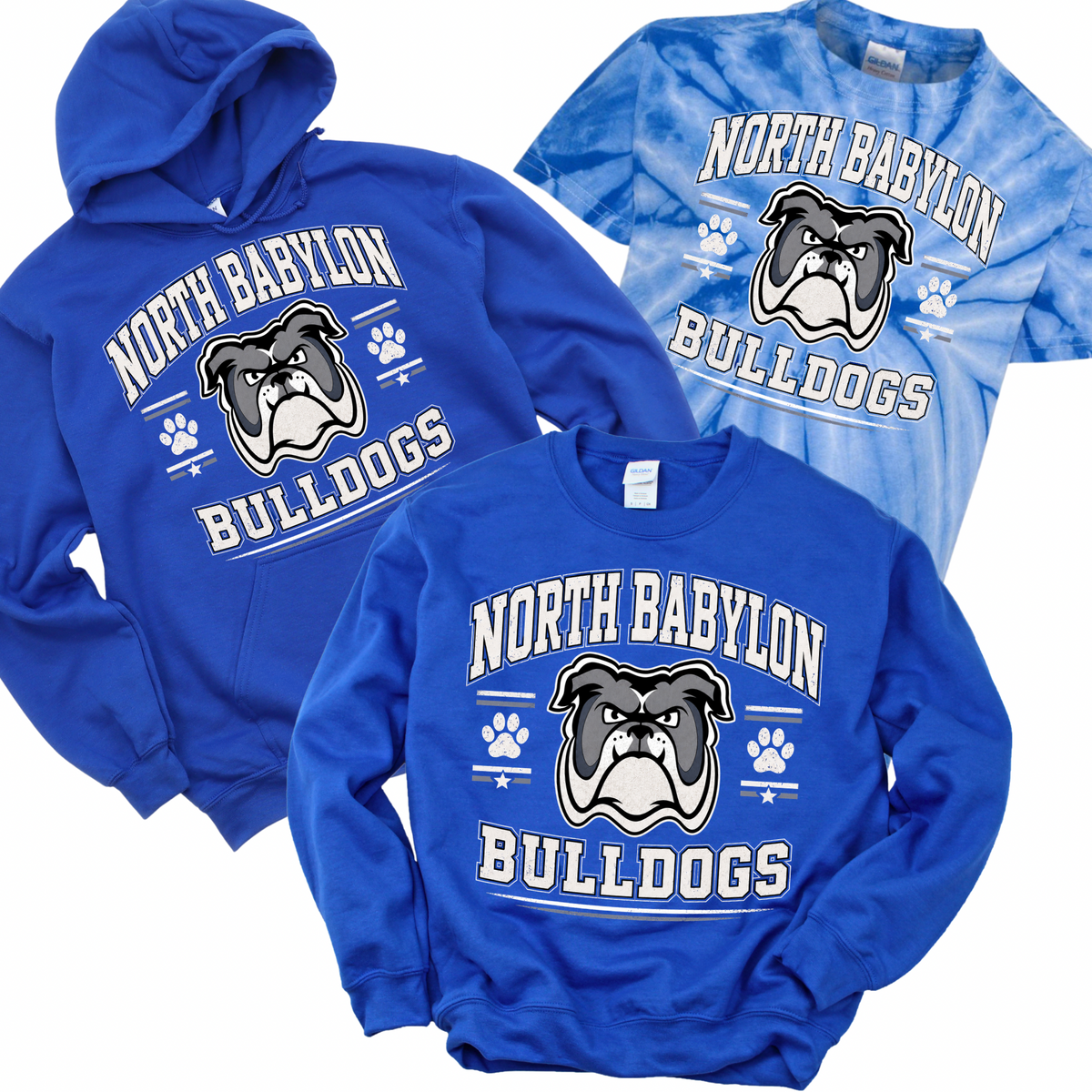 North Babylon Bulldogs - Royal Blue | Woods Road Spiritwear Fundraiser | LI Spirit & Sports Apparel
