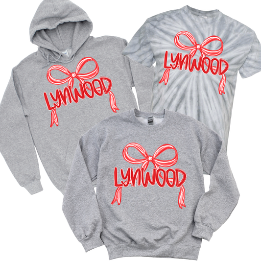 Lynwood Bow - Athletic Gray | Lynwood Spiritwear Fundraiser | LI Spirit & Sports Apparel