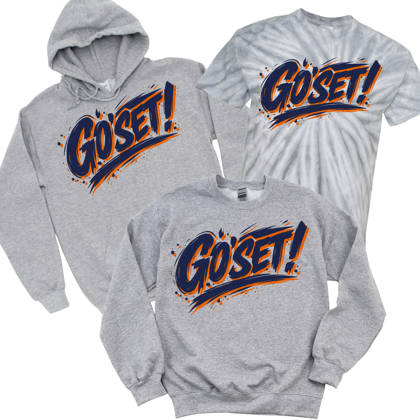 Go ‘Set! Drip - Athletic Gray | Munsey Park Spiritwear Fundraiser | LI Spirit & Sports Apparel