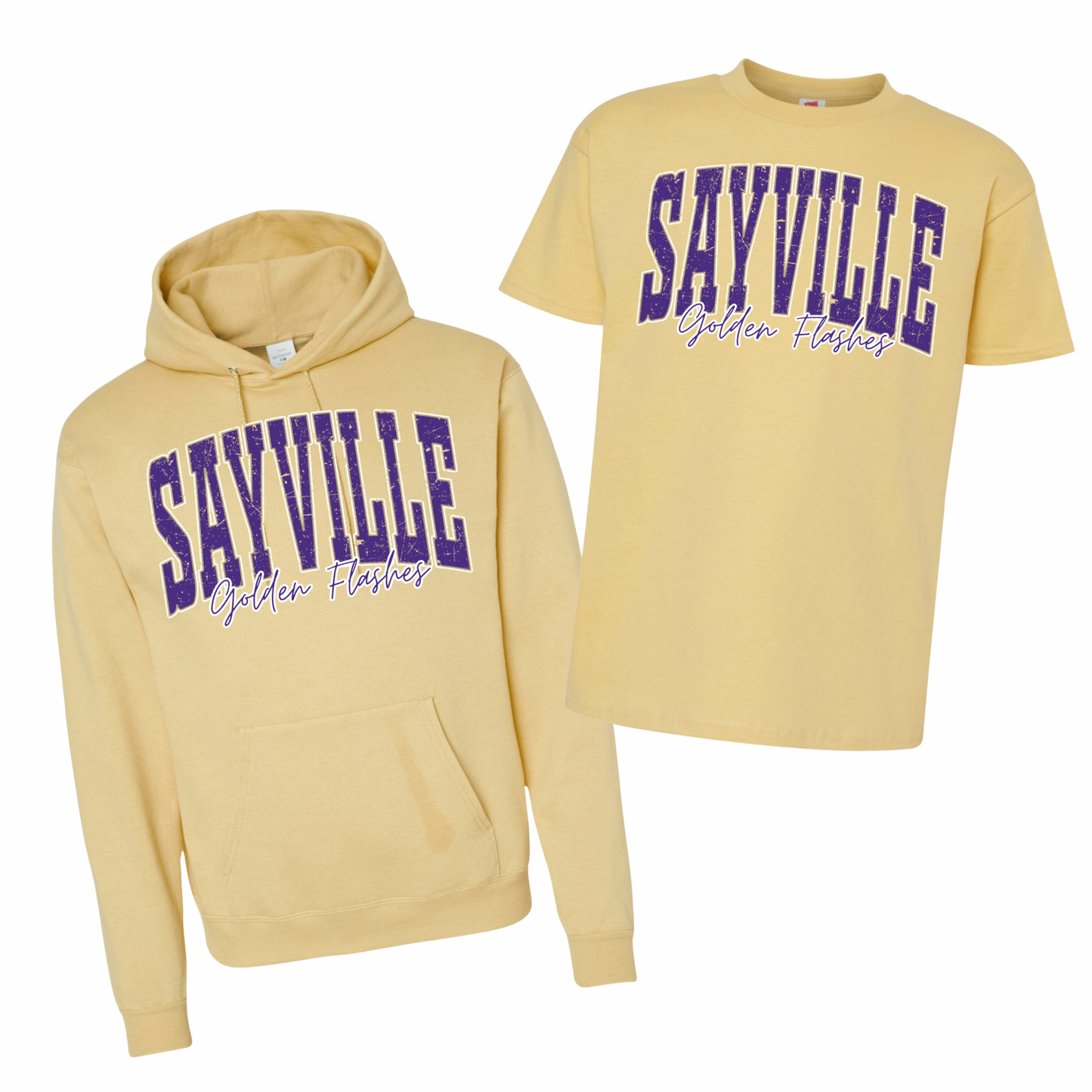 Varsity Sayville Golden Flashes | Sayville Cheer Spiritwear Fundraiser | LI Spirit & Sports Apparel