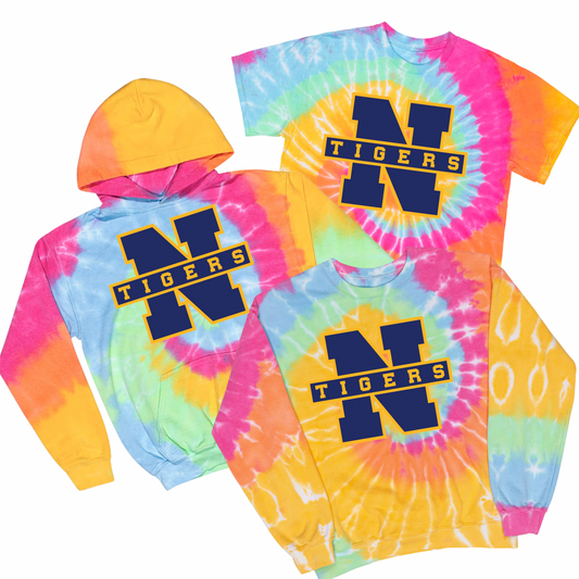 Northport Tigers Tie Dye | Pulaski Road Spiritwear Fundraiser | LI Spirit & Sports Apparel