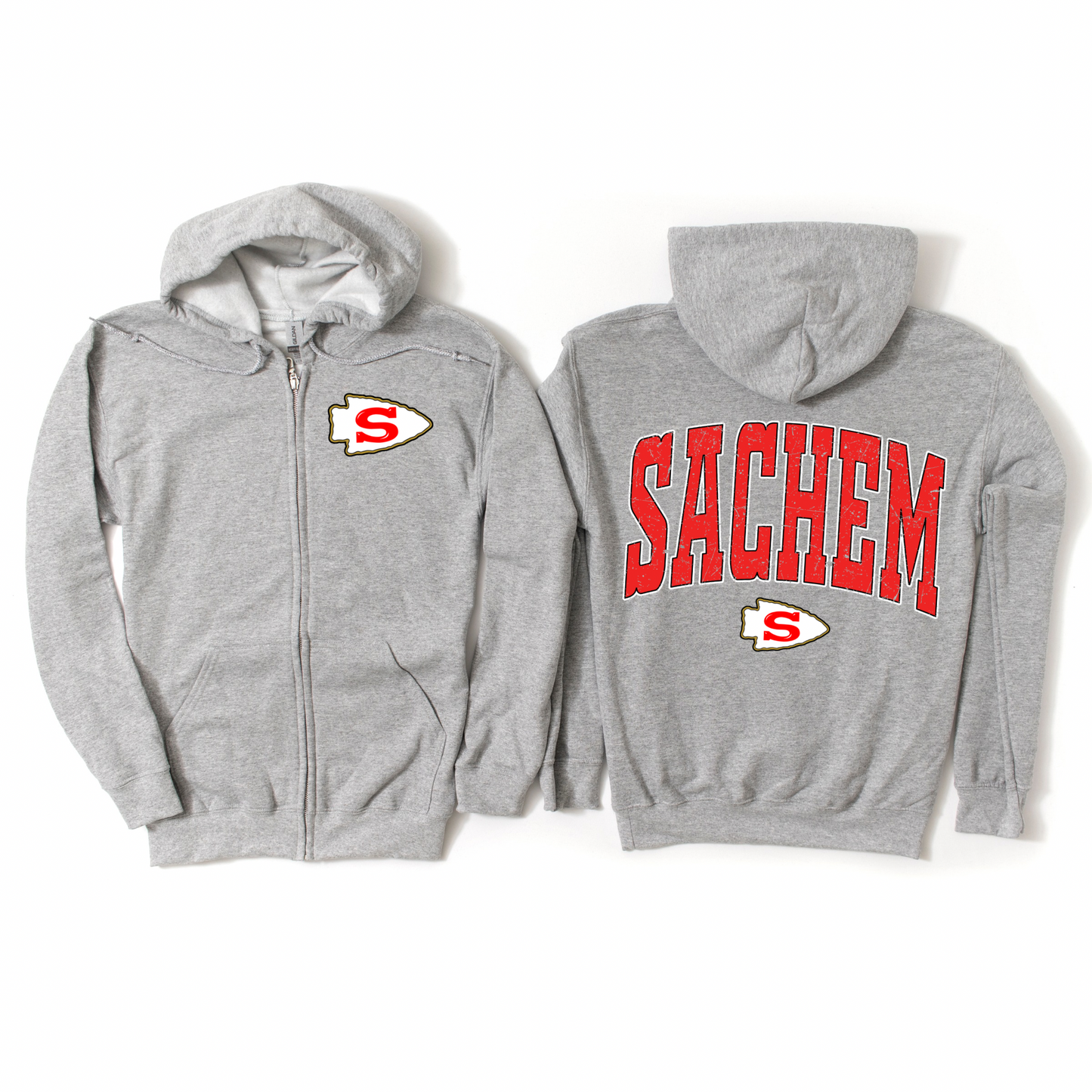 Sachem Zip-Up Hoodie | Waverly Spiritwear Fundraiser | LI Spirit & Sports Apparel