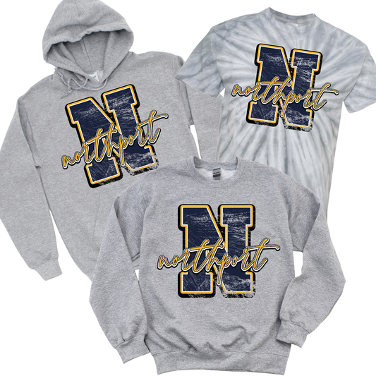 Northport Heritage - Athletic Gray | Pulaski Road Spiritwear Fundraiser | LI Spirit & Sports Apparel
