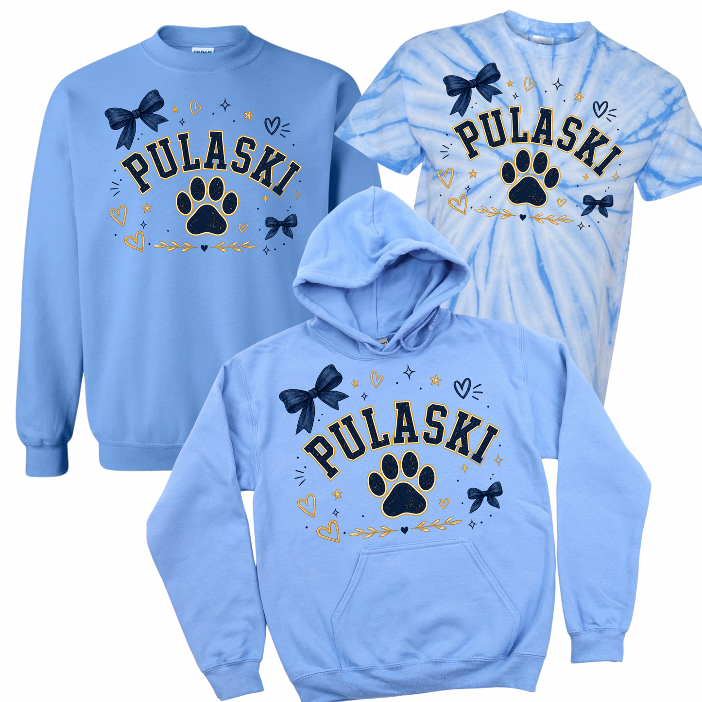 Pulaski Sweetheart - Carolina Blue | Pulaski Road Spiritwear Fundraiser | LI Spirit & Sports Apparel