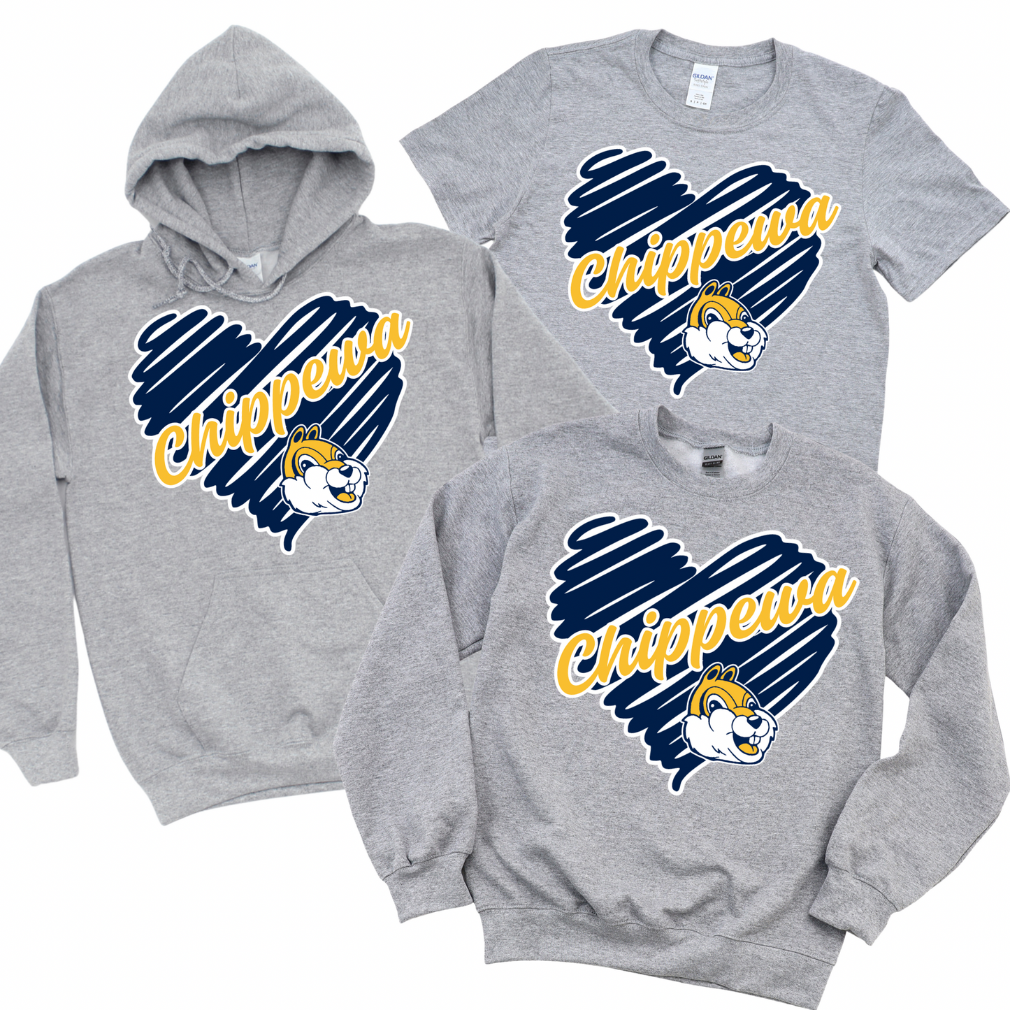 Chippewa Heart | Chippewa Spiritwear Fundraiser | LI Spirit & Sports Apparel