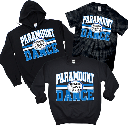 Vintage Paramount Dance - Black | Paramount Dance Academy | LI Spirit & Sports Apparel