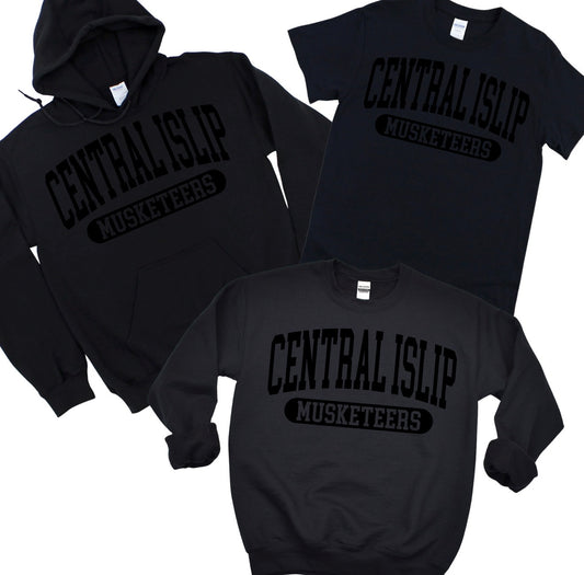 CI Musketeers Black on Black | CI Baseball Spiritwear Fundraiser | LI Spirit & Sports Apparel