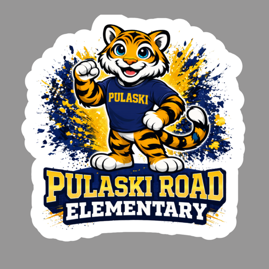 Pulaski Road Elementary Car Magnet | Pulaski Road Spiritwear Fundraiser | LI Spirit & Sports Apparel