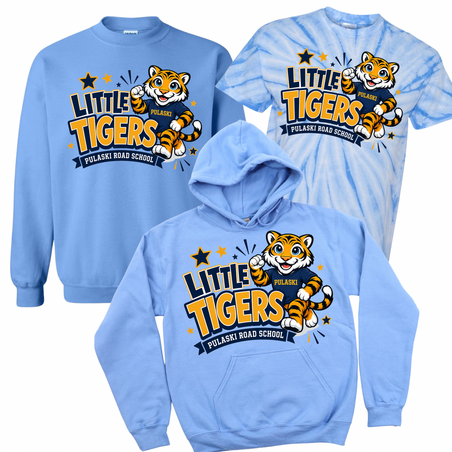 Pulaski Little Tigers - Carolina Blue | Pulaski Road Spiritwear Fundraiser | LI Spirit & Sports Apparel