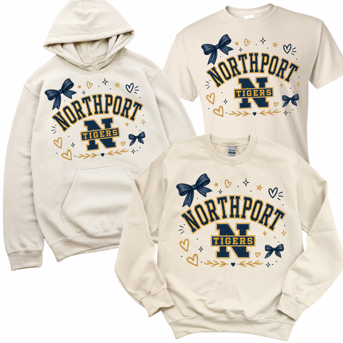 Northport Sweetheart - Sand | Fifth Avenue Spiritwear Fundraiser | LI Spirit & Sports Apparel