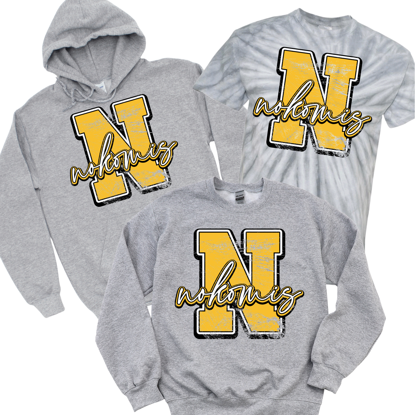 Nokomis Heritage - Athletic Gray | Nokomis Elementary Spiritwear Fundraiser | LI Spirit & Sports Apparel