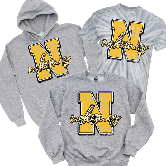 Nokomis Heritage - Athletic Gray | Nokomis Elementary Spiritwear Fundraiser | LI Spirit & Sports Apparel
