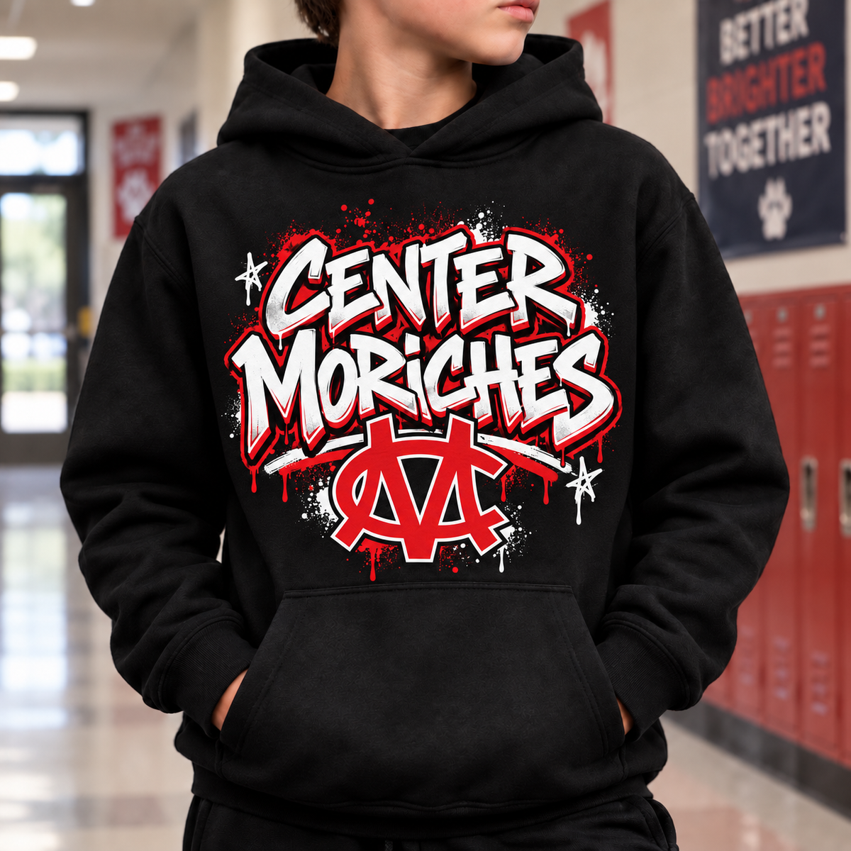 CM Hype  - Black | Center Moriches MS Spiritwear Fundraiser | LI Spirit & Sports Apparel