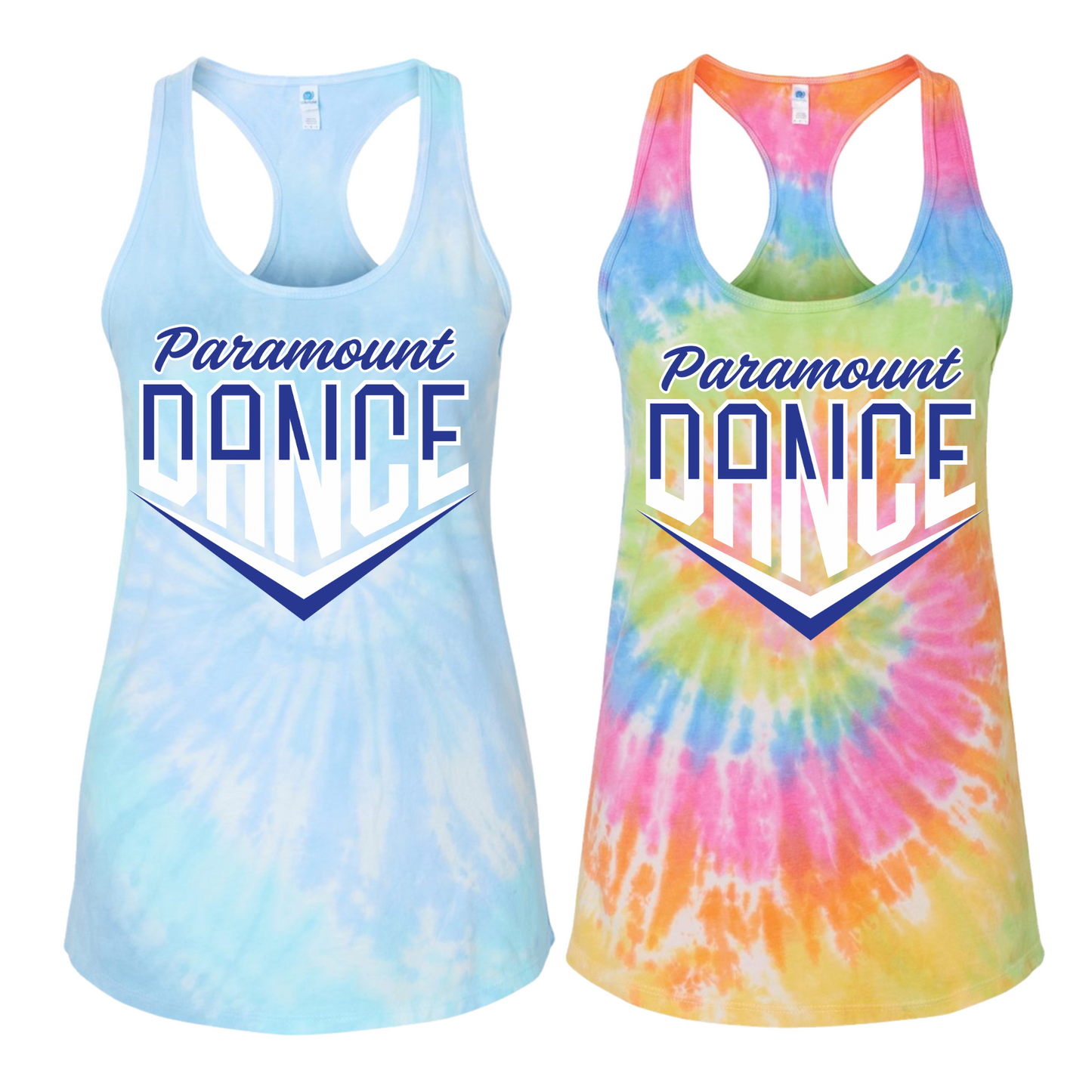 Paramount Dance Tie Dye Tank Tops [Adult Sizes Only] | Paramount Dance Academy | LI Spirit & Sports Apparel