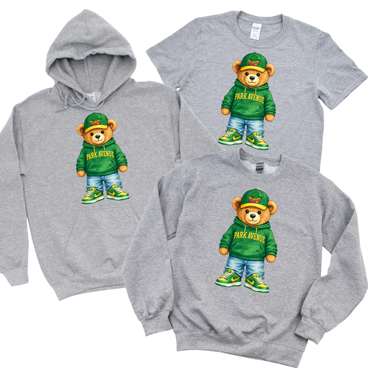 Varsity Bear: Park Avenue Edition - Athletic Gray | Park Avenue Spiritwear Fundraiser | LI Spirit & Sports Apparel