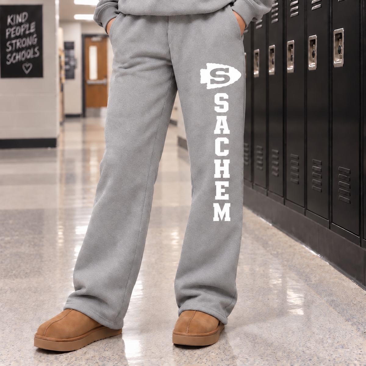 Sachem Open Bottom Sweatpants | Sachem Apparel | LI Spirit & Sports Apparel
