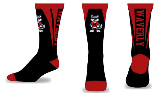 Waverly Crew Socks | Waverly Spiritwear Fundraiser | LI Spirit & Sports Apparel