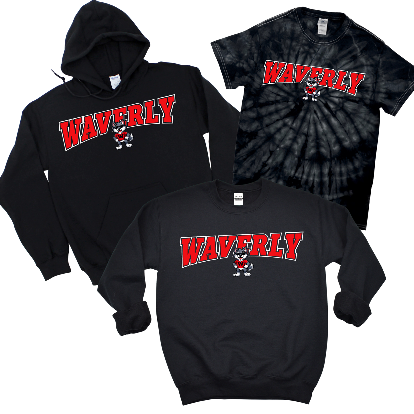 Waverly Arch - Black | Waverly Elementary Spiritwear Fundraiser | LI Spirit & Sports Apparel