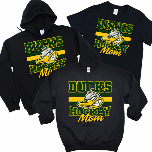 Ducks Hockey Mom - Black | Ducks Hockey Spiritwear | LI Spirit & Sports Apparel