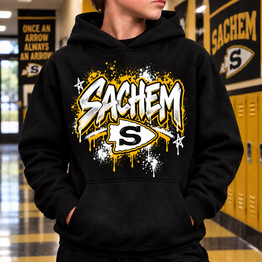 Sachem Hype (Gold) - Black | Sachem Apparel | LI Spirit & Sports Apparel