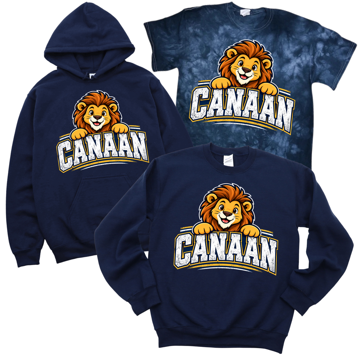 Canaan Lion Peek - Navy | Canaan Spiritwear Fundraiser | LI Spirit & Sports Apparel