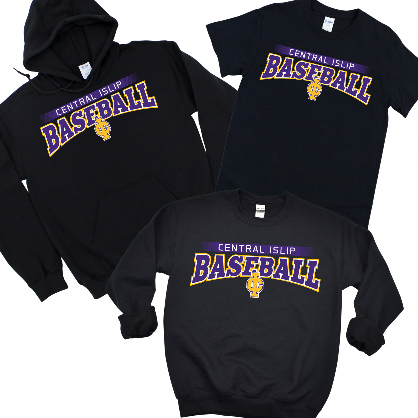 CI Baseball Classic Arch - Black | CI Baseball Spiritwear Fundraiser | LI Spirit & Sports Apparel