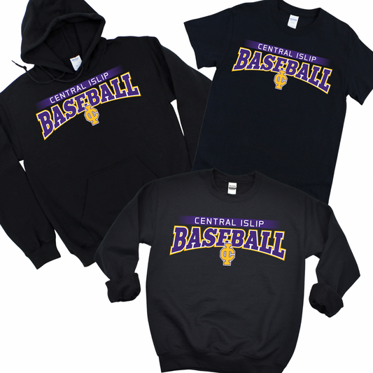 CI Baseball Classic Arch - Black | CI Baseball Spiritwear Fundraiser | LI Spirit & Sports Apparel