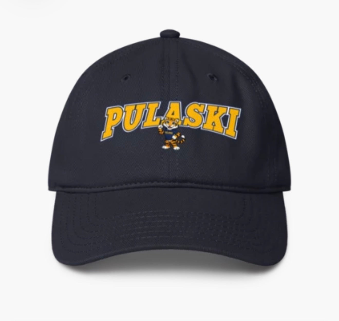 Pulaski Classic Arch Dad Hat | Pulaski Road Spiritwear Fundraiser | LI Spirit & Sports Apparel