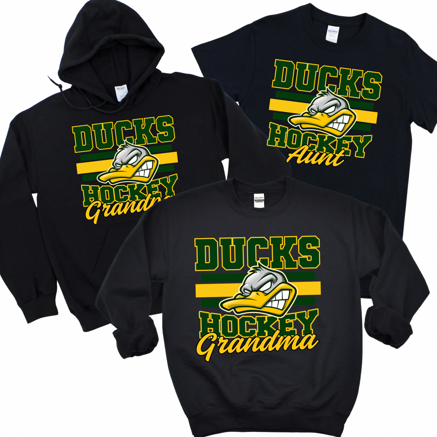 Ducks Hockey Personalized - Black | Ducks Hockey Spiritwear | LI Spirit & Sports Apparel