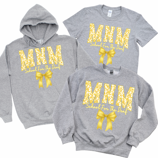 MNM Coquette Bow | MNM School for the Deaf Spiritwear Fundraiser | LI Spirit & Sports Apparel