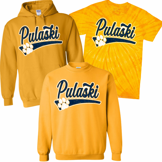 Retro Pulaski - Gold | Pulaski Road Spiritwear Fundraiser | LI Spirit & Sports Apparel