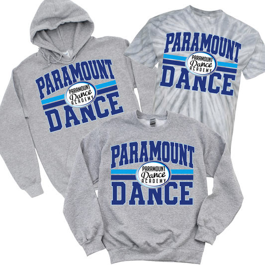 Vintage Paramount Dance - Athletic Gray | Paramount Dance Academy | LI Spirit & Sports Apparel