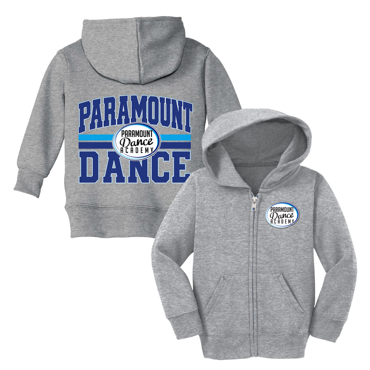 Toddler Paramount Dance Legacy Zip-Up Hoodie | Paramount Dance Academy | LI Spirit & Sports Apparel