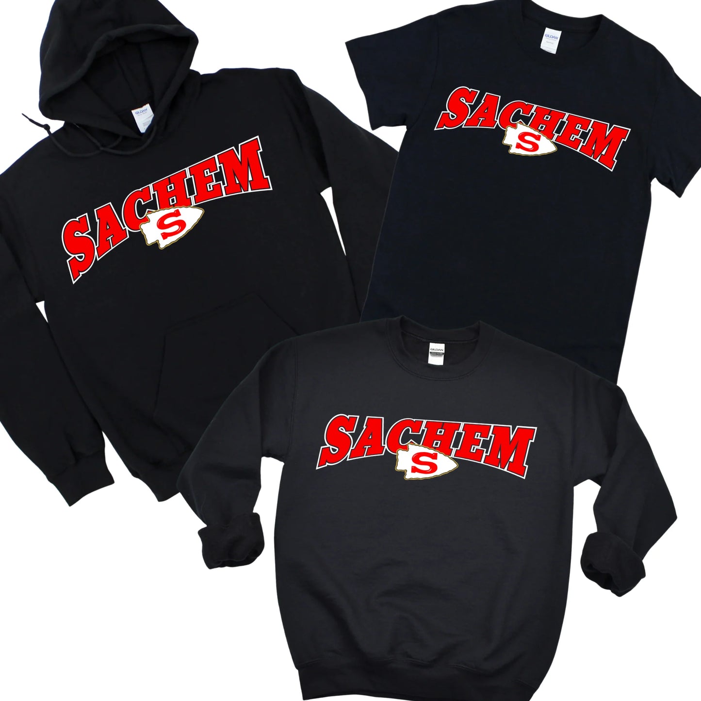 Sachem Arch - Black | Lynwood Elementary Spiritwear Fundraiser | LI Spirit & Sports Apparel