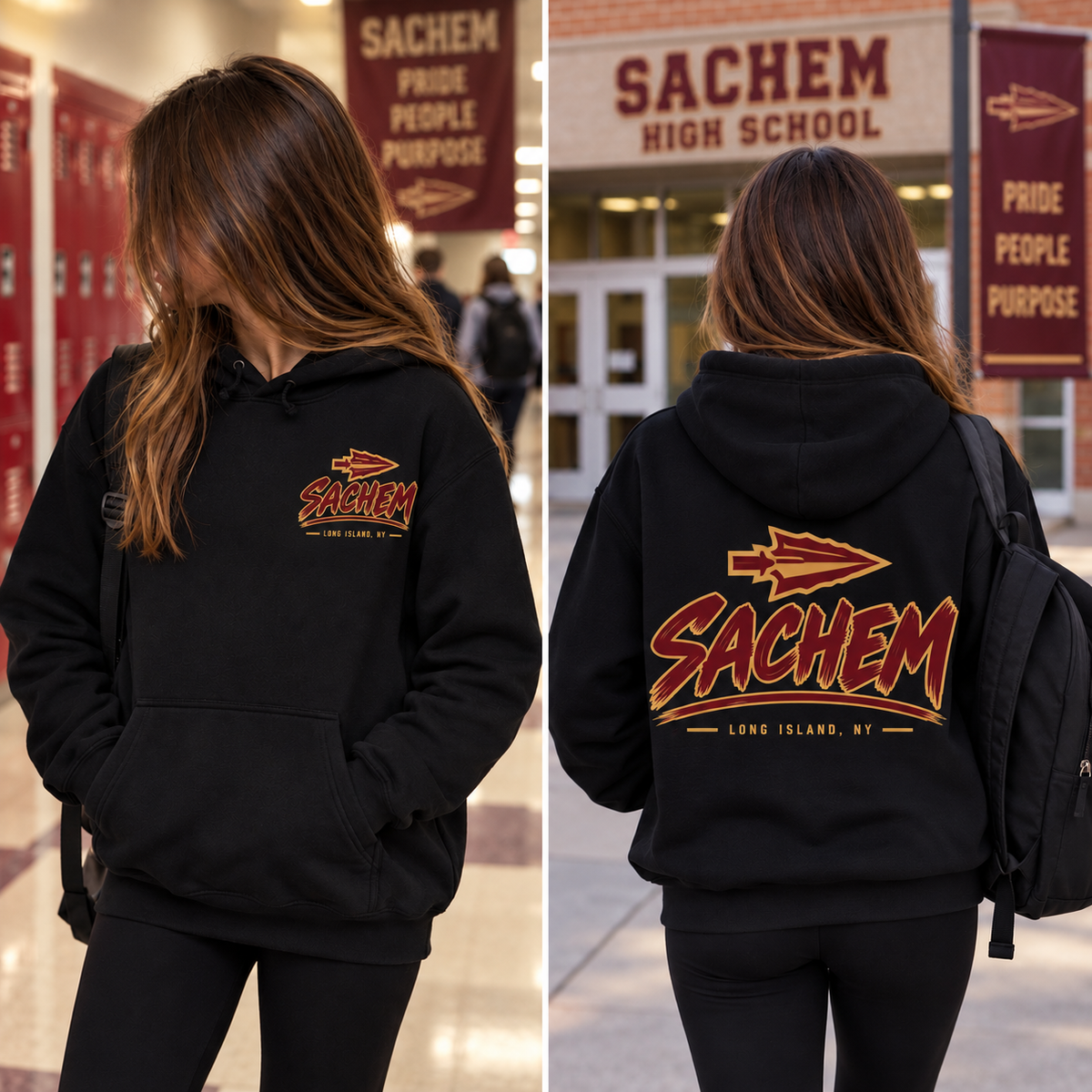 Sachem East Edge  - Black | Sachem Apparel | LI Spirit & Sports Apparel