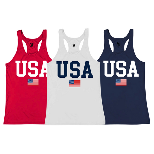 USA Womens/Girls Tank Top | USA Collection | LI Spirit & Sports Apparel