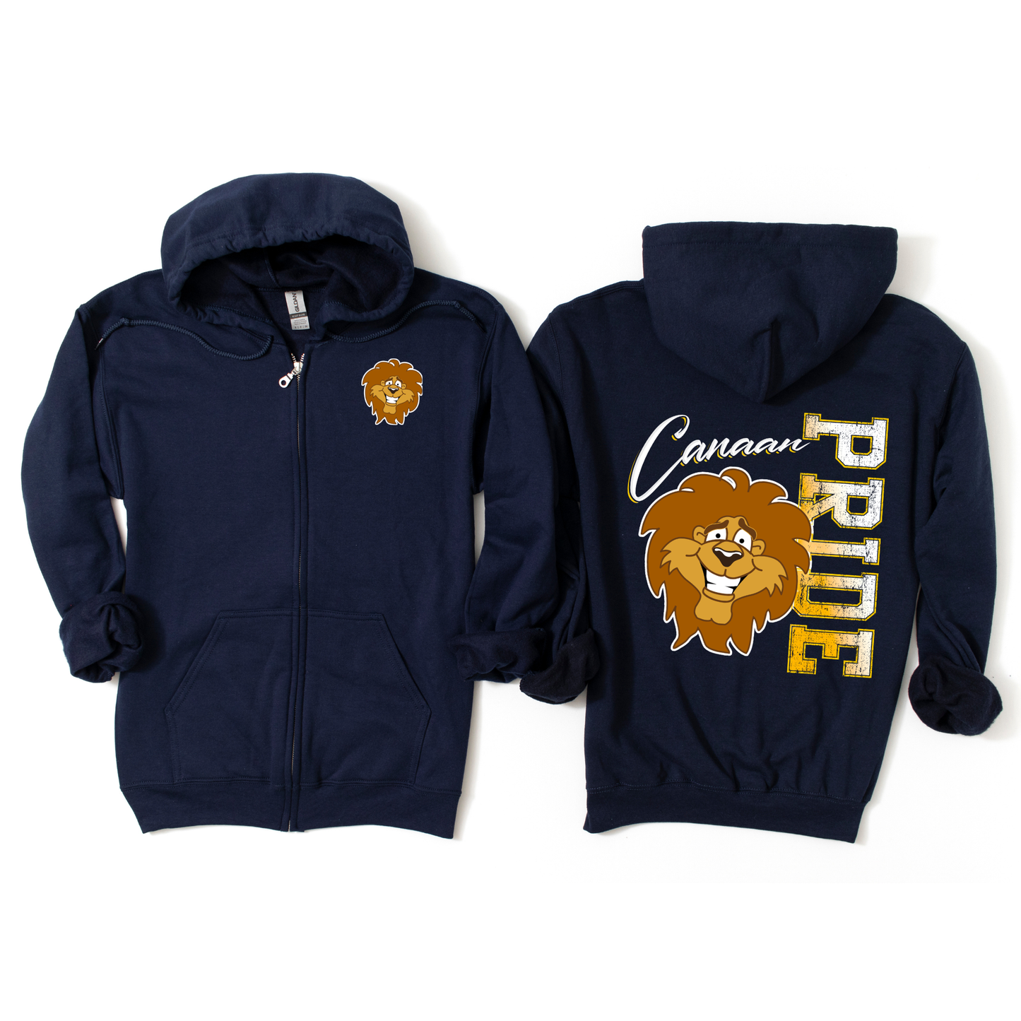 Canaan Pride Zip-Up Hoodie - Navy | Canaan Spiritwear Fundraiser | LI Spirit & Sports Apparel