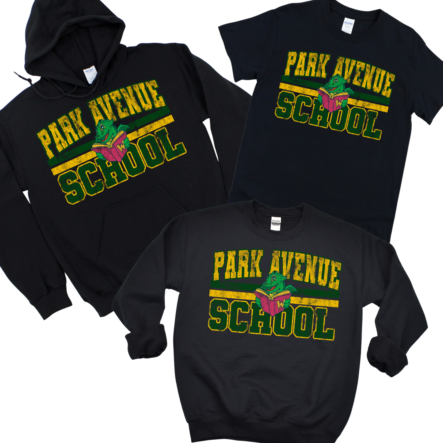 Distressed Park Avenue - Black | Park Avenue Spiritwear Fundraiser | LI Spirit & Sports Apparel
