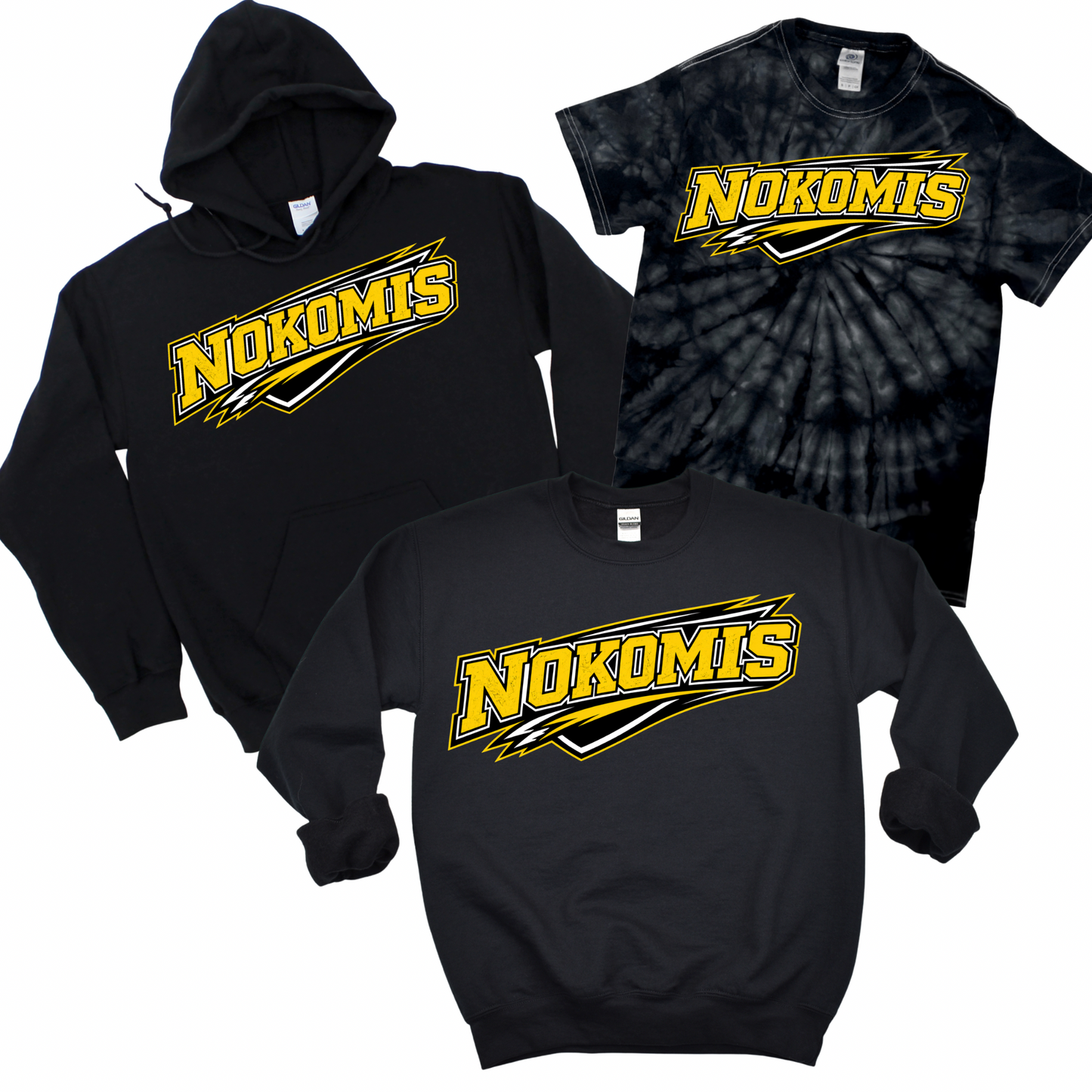 Nokomis Bolt - Black | Nokomis Elementary Spiritwear Fundraiser | LI Spirit & Sports Apparel