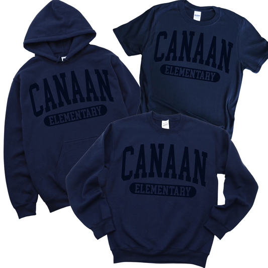 Canaan Elementary - Navy on Navy | Canaan Spiritwear Fundraiser | LI Spirit & Sports Apparel