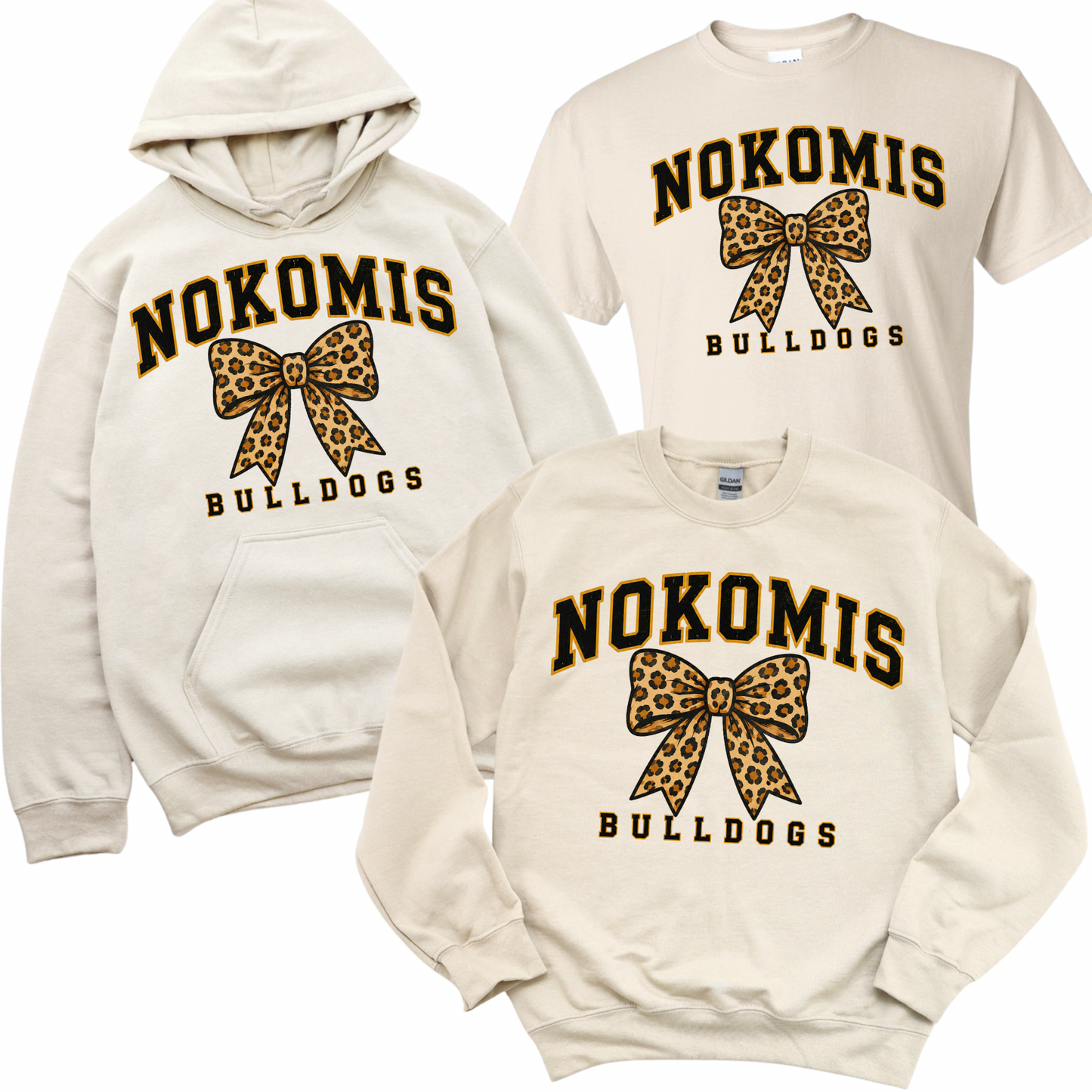 Nokomis Wild Bow - Sand | Nokomis Elementary Spiritwear Fundraiser | LI Spirit & Sports Apparel
