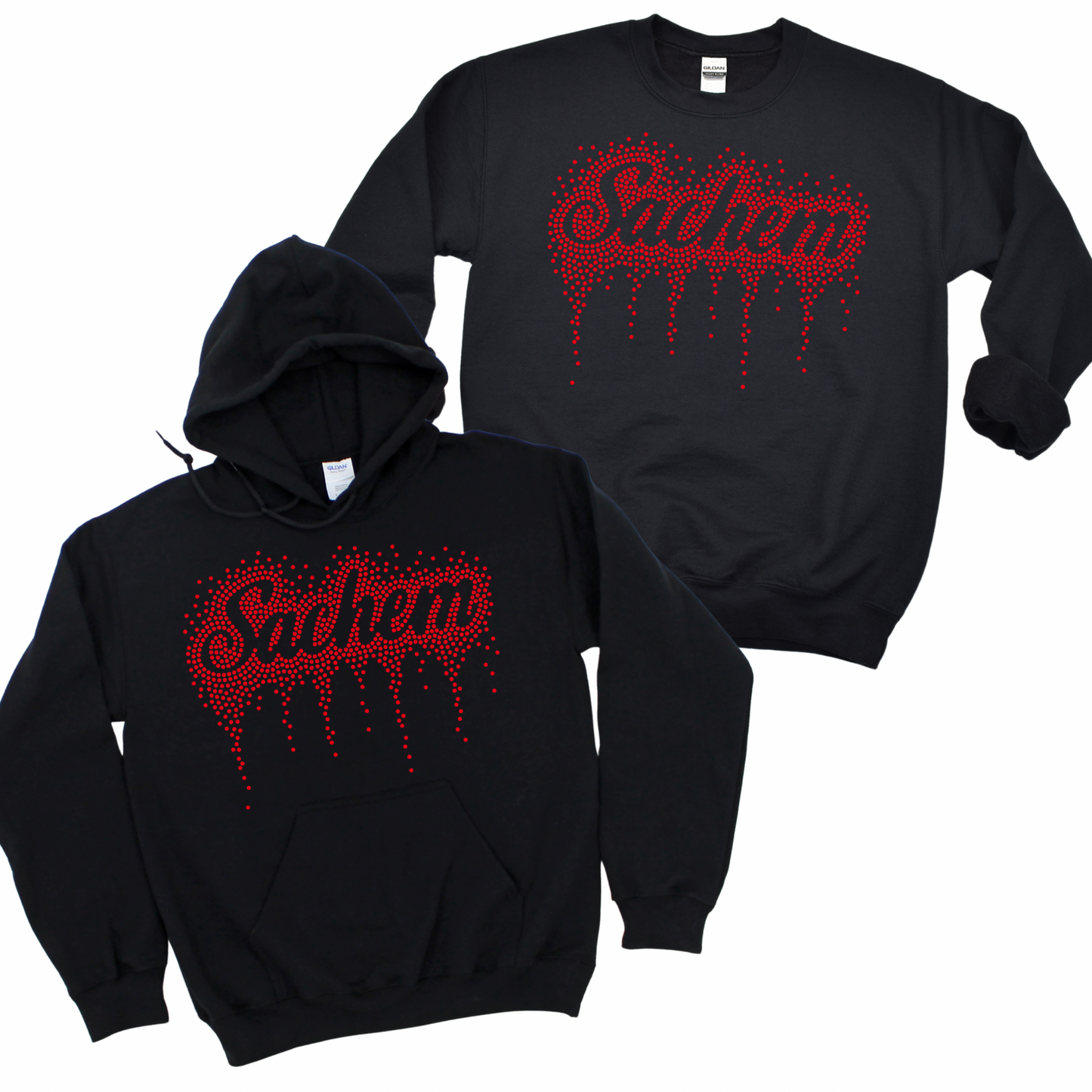 Rhinestone Red Sachem Drip | Sachem Apparel | LI Spirit & Sports Apparel