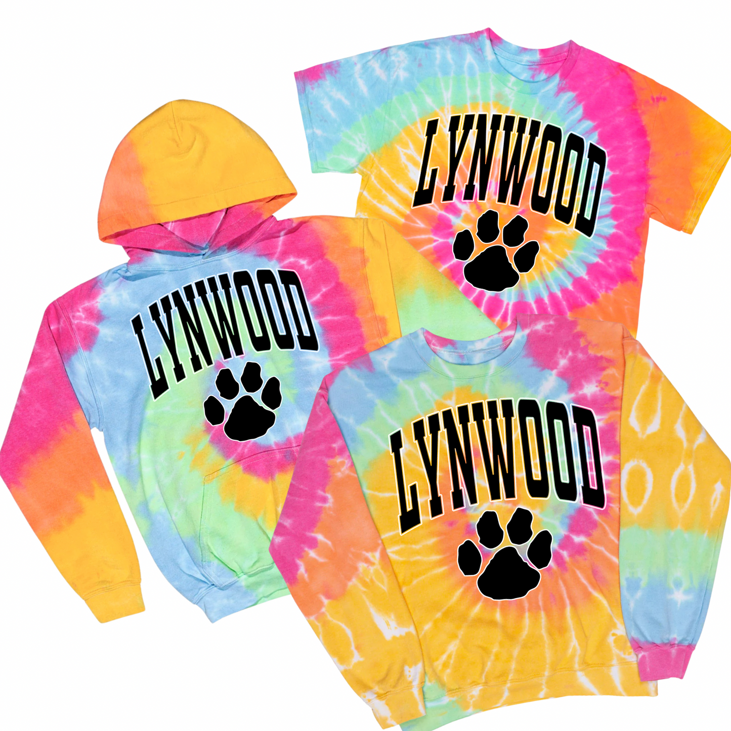 Varsity Lynwood Tie Dye | Lynwood Spiritwear Fundraiser | LI Spirit & Sports Apparel