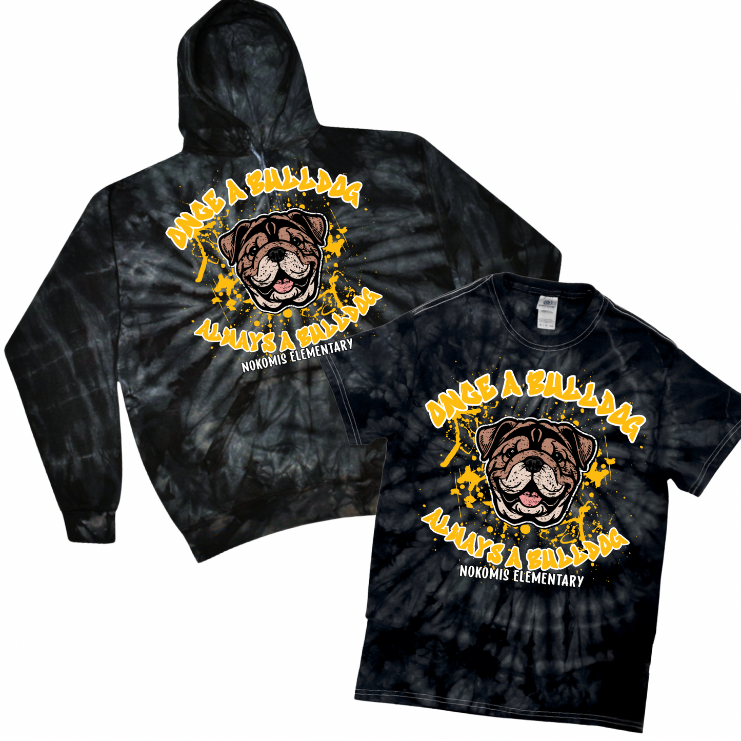 Once a Bulldog Always a Bulldog Tie Dye | Nokomis Spiritwear Fundraiser | LI Spirit & Sports Apparel