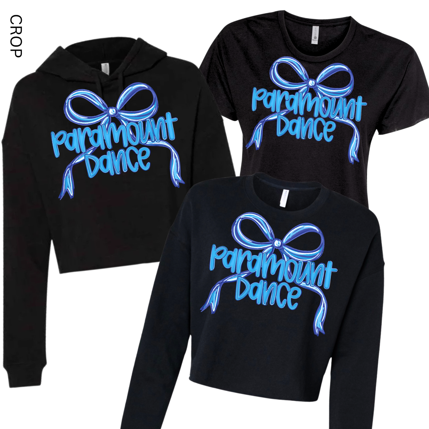 Paramount Dance Bow Cropped - Black [Adult Sizes Only] | Paramount Dance Academy | LI Spirit & Sports Apparel