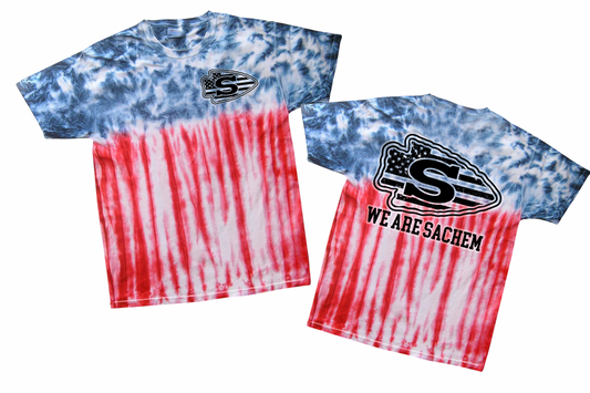 We Are Sachem Flag Tie Dye | Sachem Apparel | LI Spirit & Sports Apparel