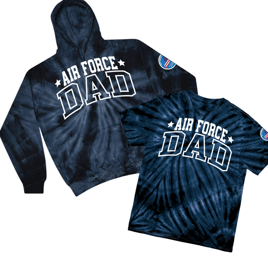 Air Force Dad Navy Tie Dye | USAFA Parents Club of Greater NY Fundraiser | LI Spirit & Sports Apparel