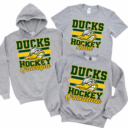 Ducks Hockey Personalized- Athletic Gray | Ducks Hockey Spiritwear | LI Spirit & Sports Apparel